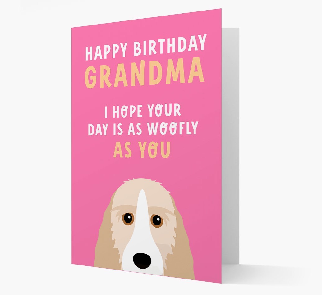 Woofly Grandma: Personalized Card with {breedFullName} Icon