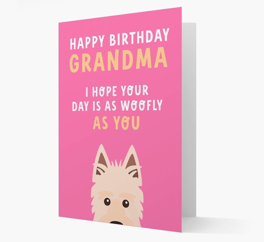 Woofly Grandma: Personalized Card with {breedFullName} Icon