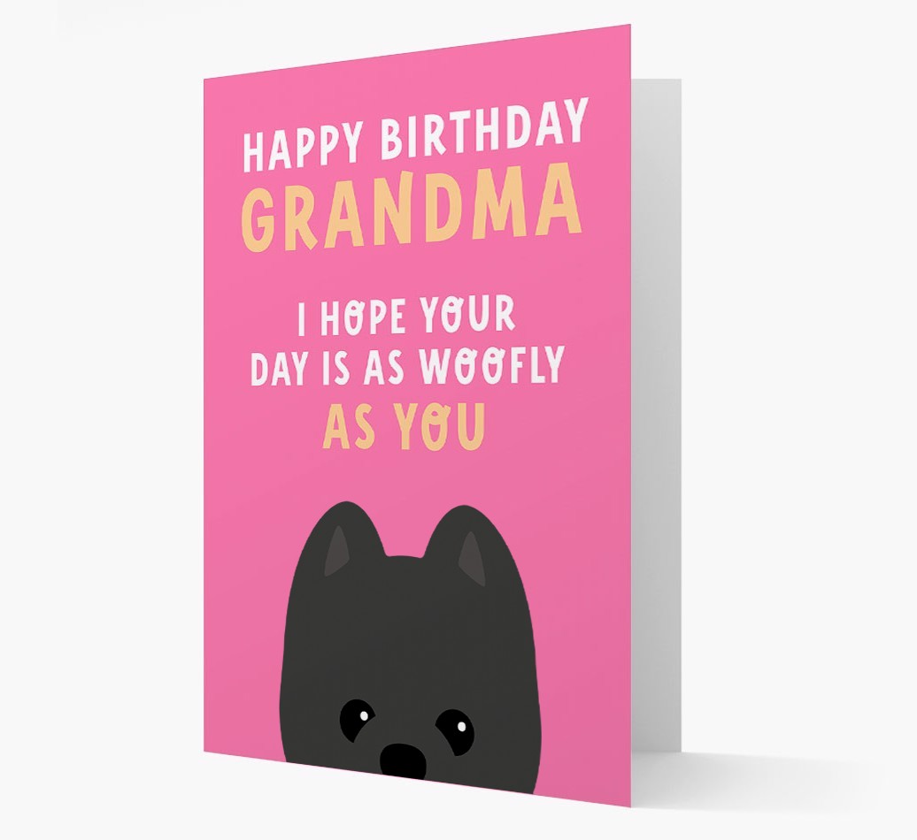 Woofly Grandma: Personalized Card with {breedFullName} Icon