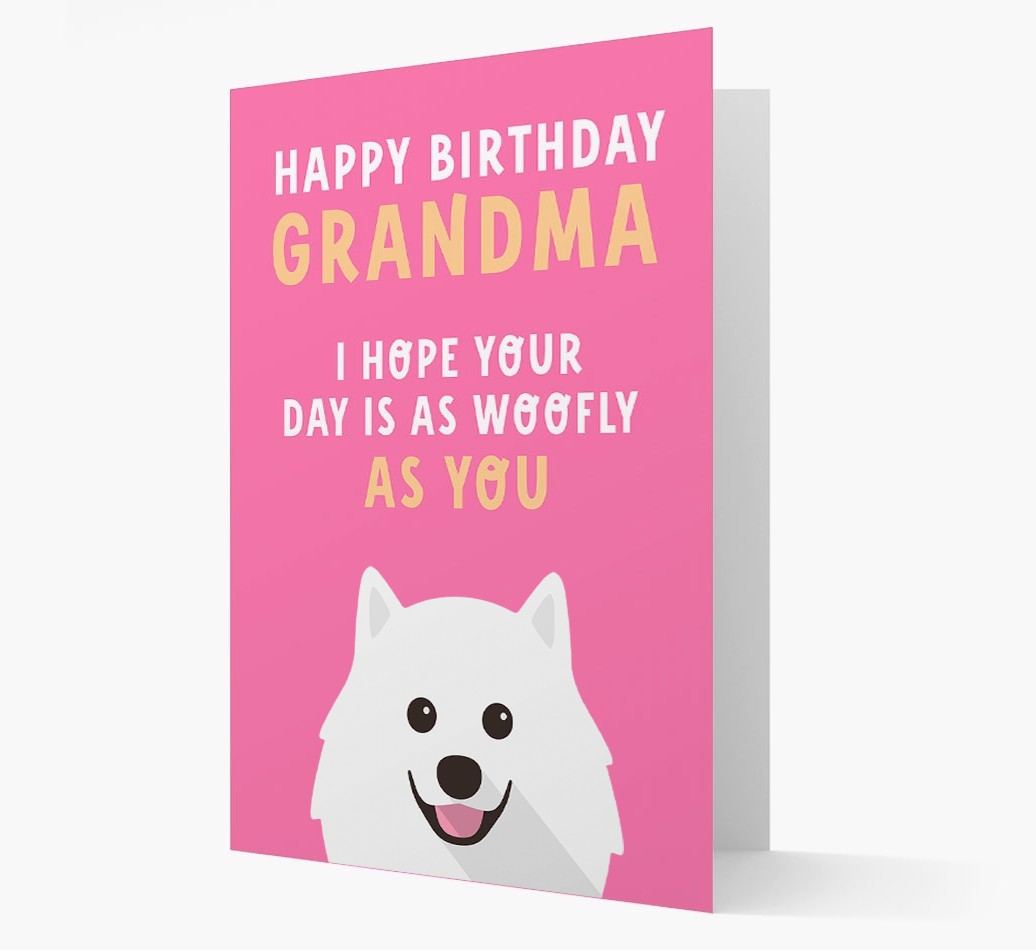 Woofly Grandma: Personalized Card with {breedFullName} Icon
