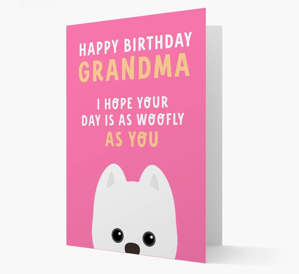 Woofly Grandma: Personalized Card with {breedFullName} Icon
