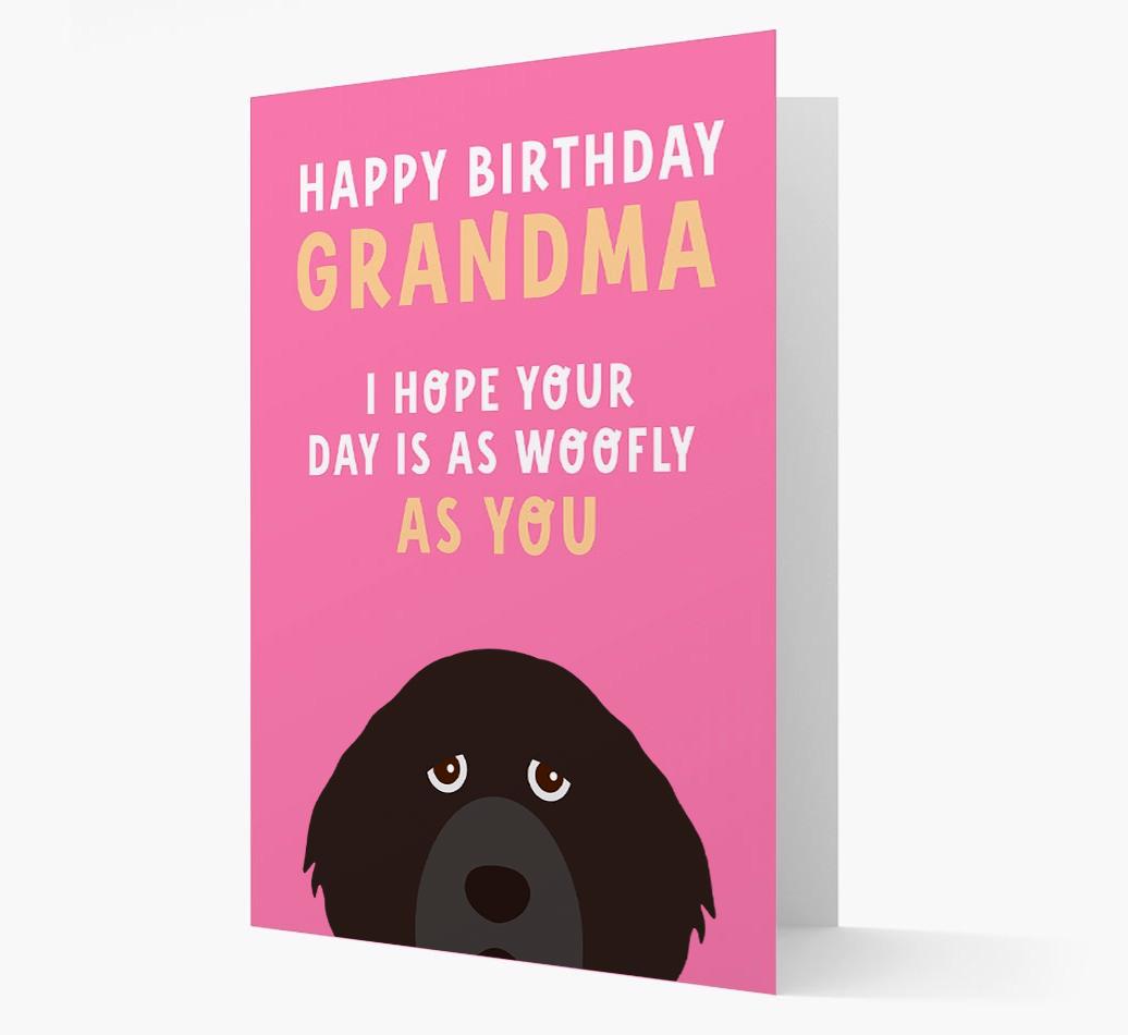 Woofly Grandma: Personalized Card with {breedFullName} Icon