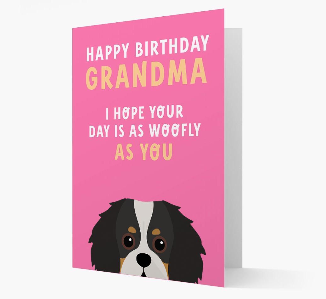 Woofly Grandma: Personalized Card with {breedFullName} Icon
