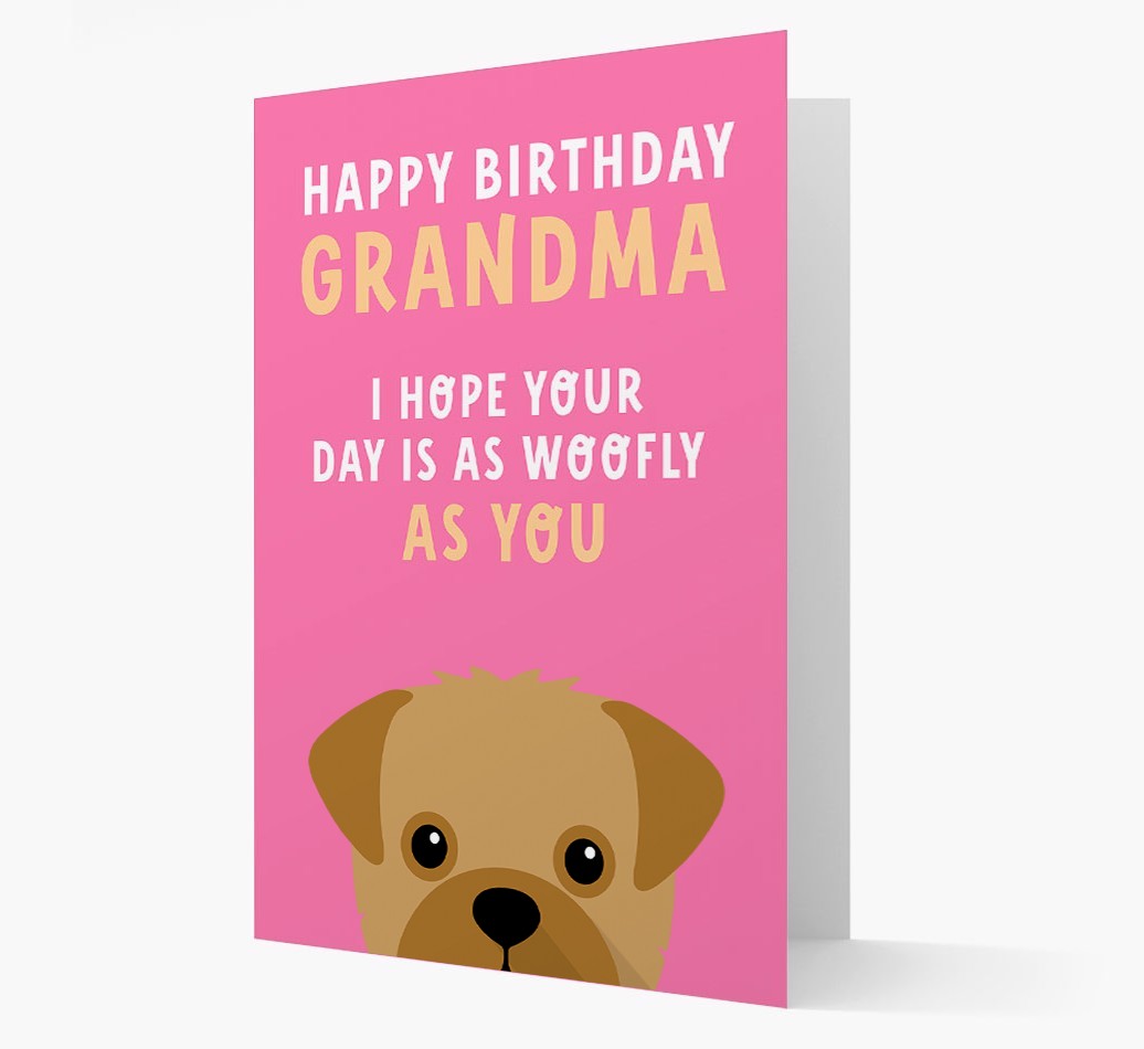 Woofly Grandma: Personalized Card with {breedFullName} Icon