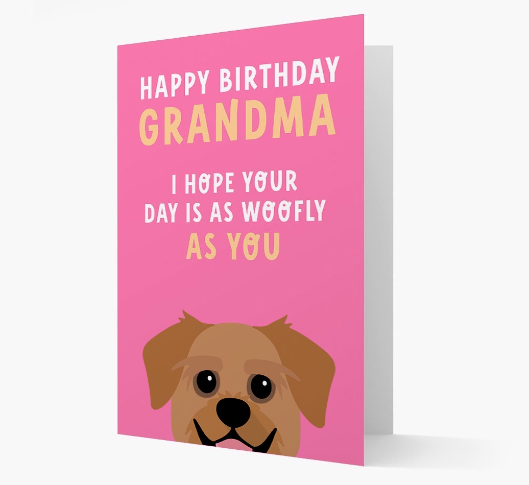 Woofly Grandma: Personalized Card with {breedFullName} Icon
