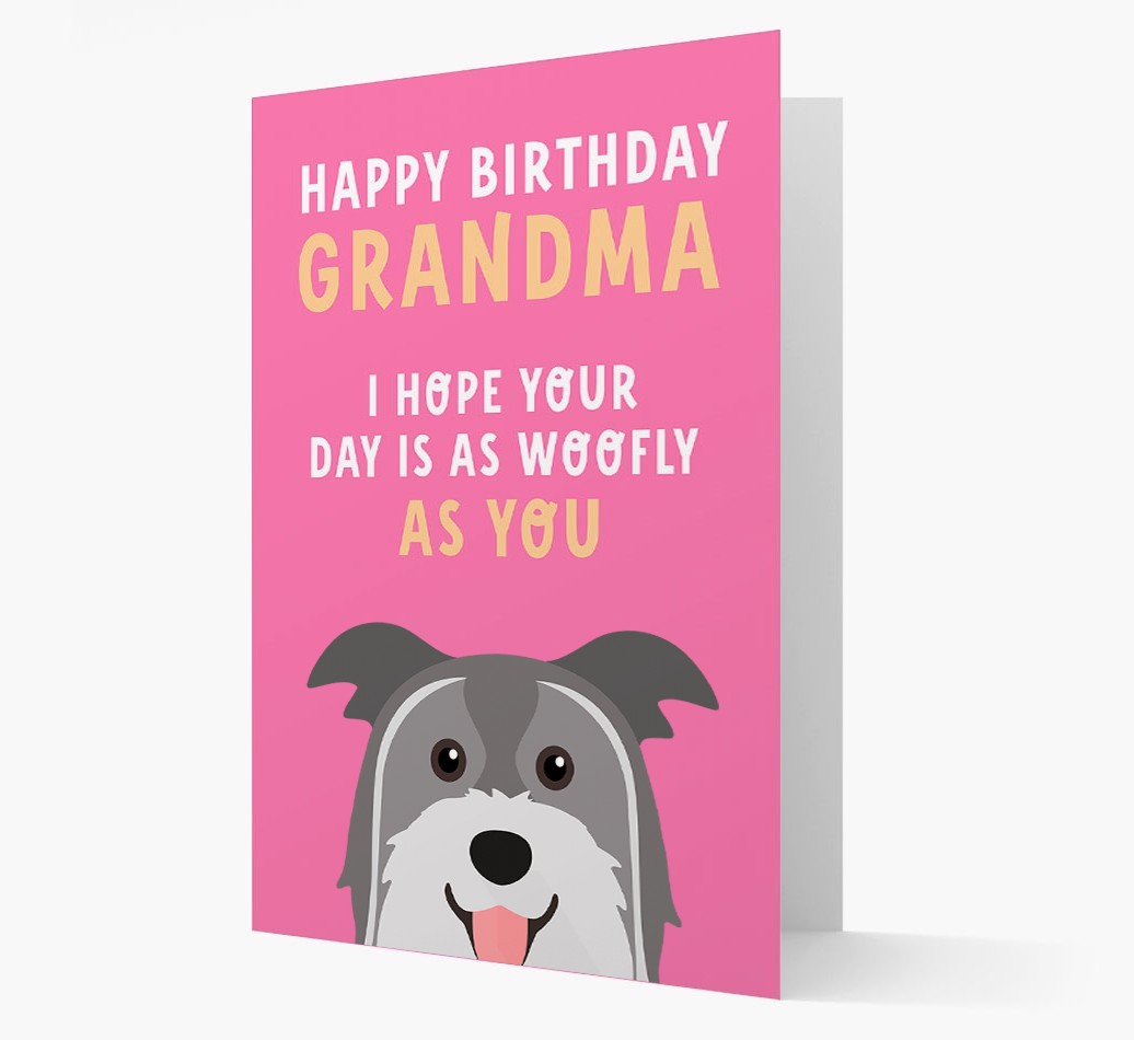 Woofly Grandma: Personalized Card with {breedFullName} Icon