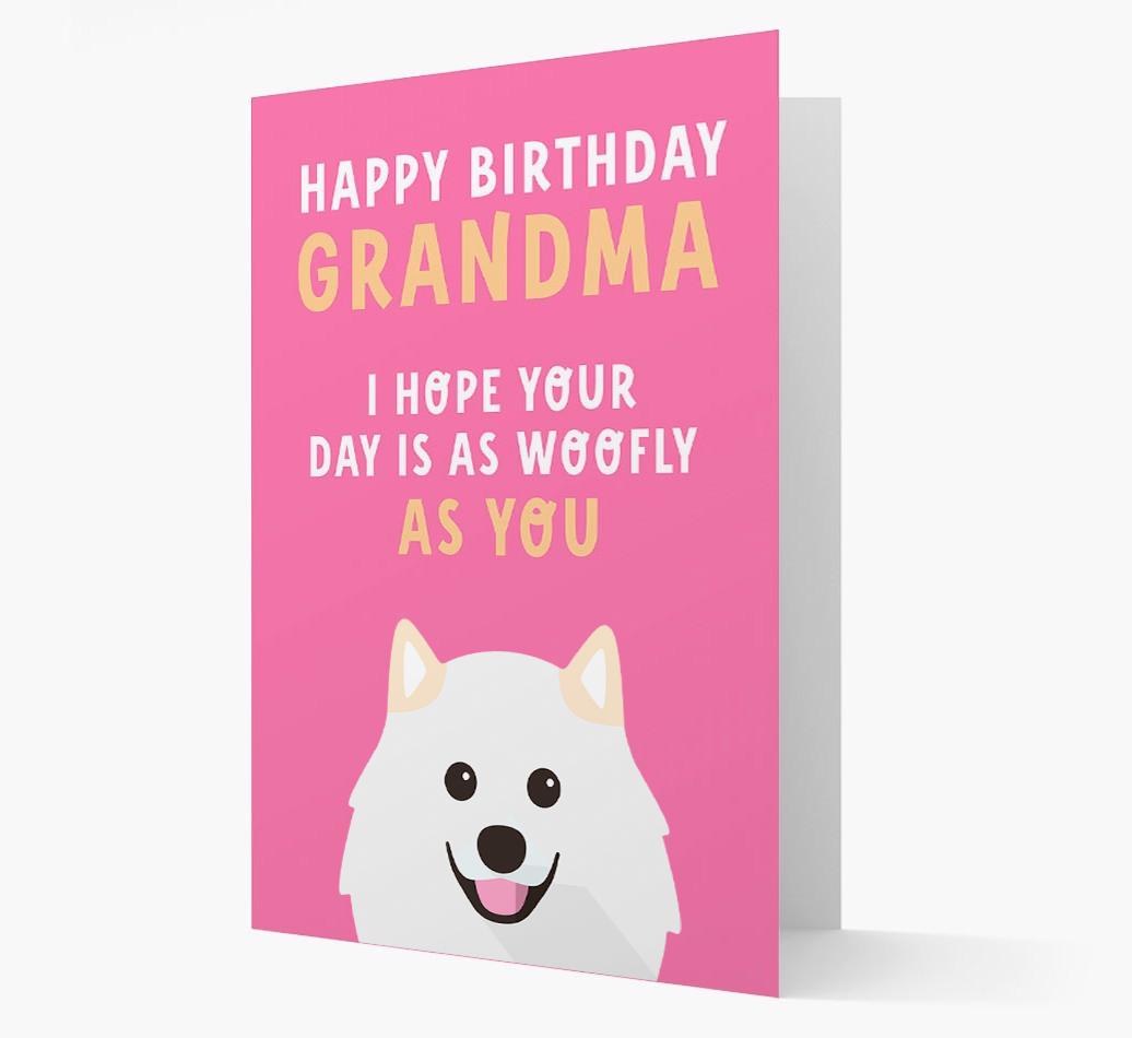 Woofly Grandma: Personalized Card with {breedFullName} Icon