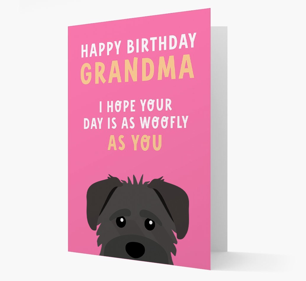 Woofly Grandma: Personalized Card with {breedFullName} Icon