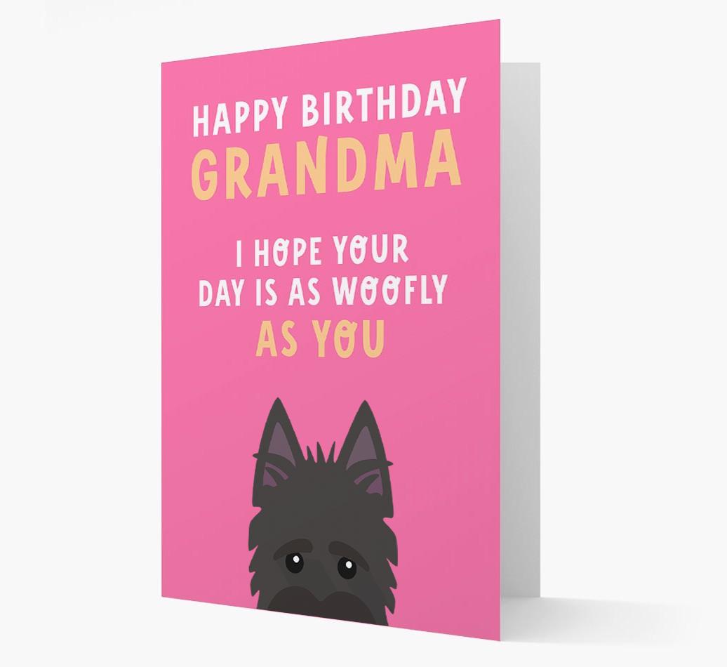 Woofly Grandma: Personalized Card with {breedFullName} Icon