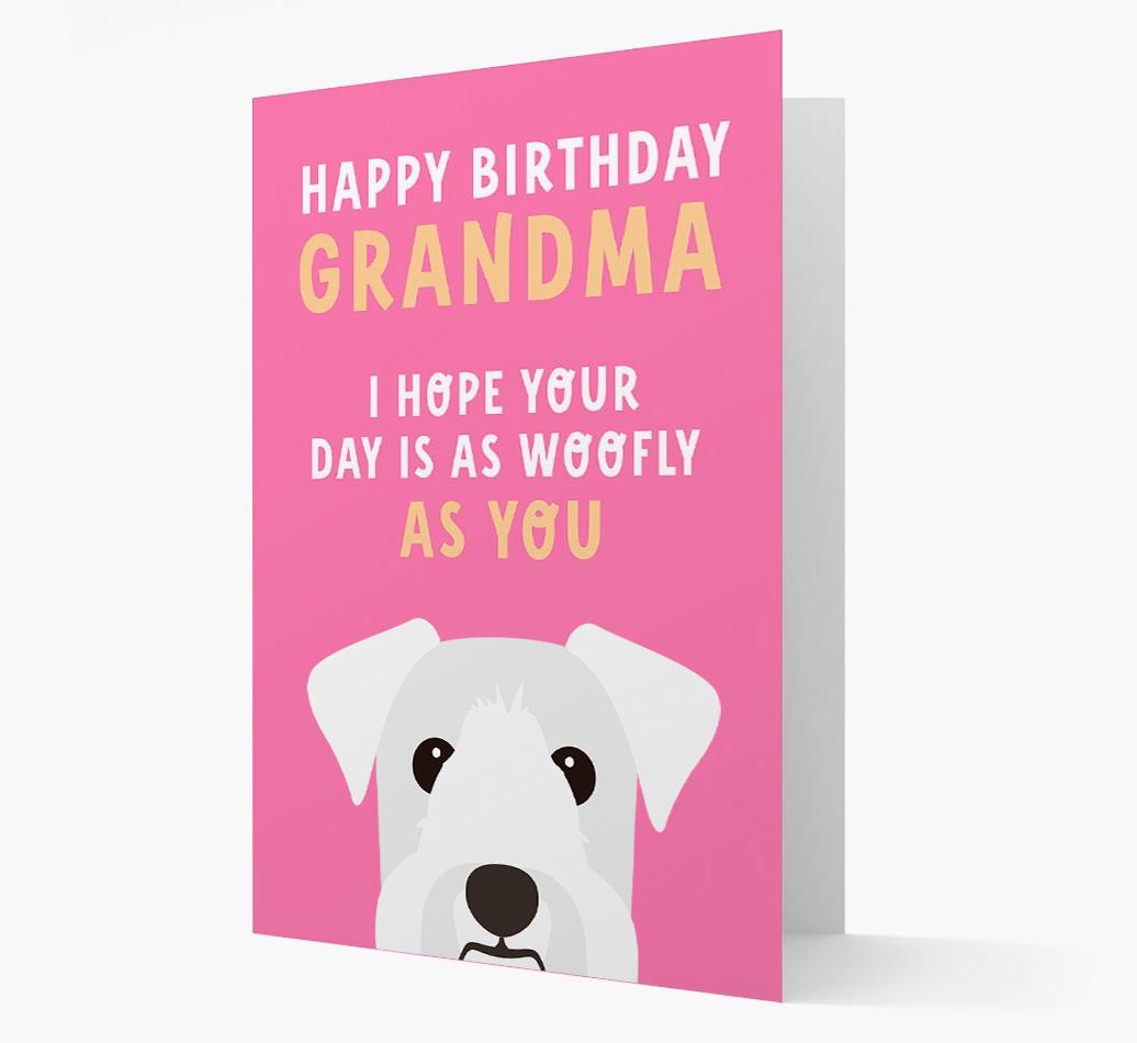 Woofly Grandma: Personalized Card with {breedFullName} Icon