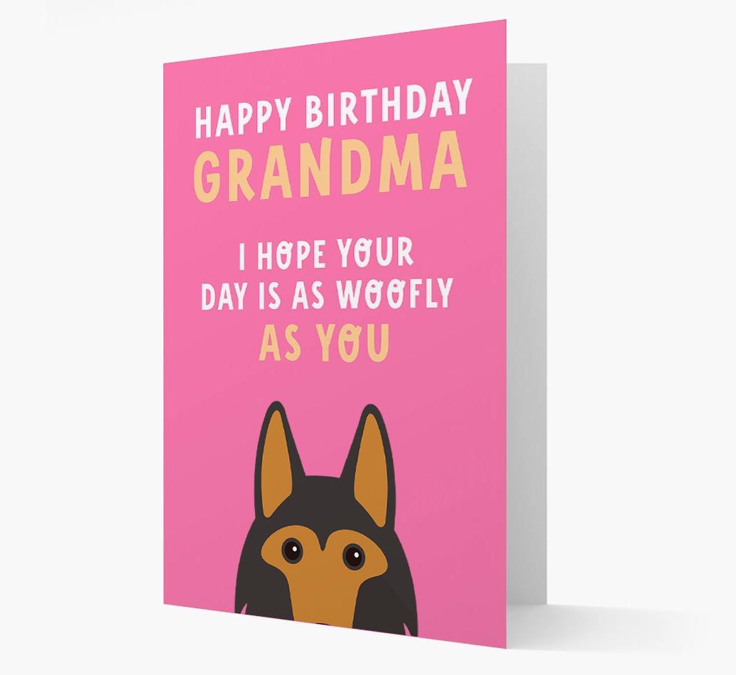 Woofly Grandma: Personalized Card with {breedFullName} Icon