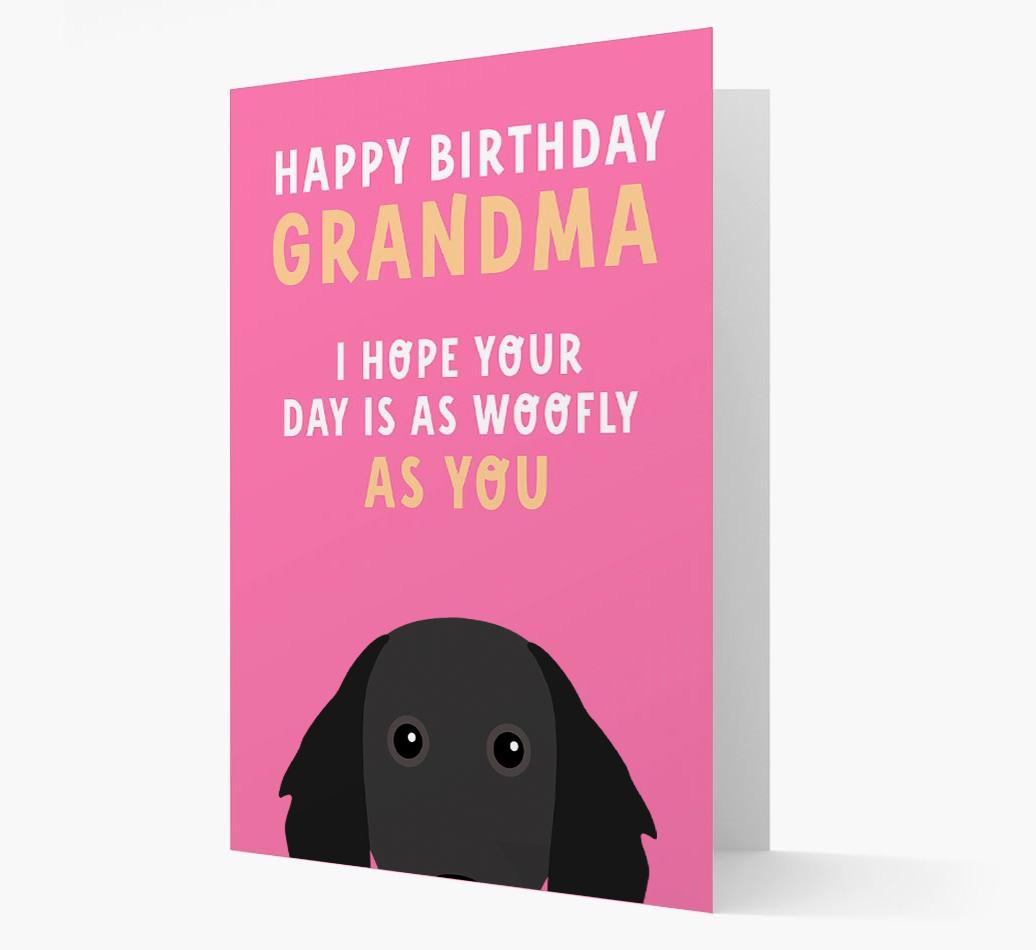 Woofly Grandma: Personalized Card with {breedFullName} Icon