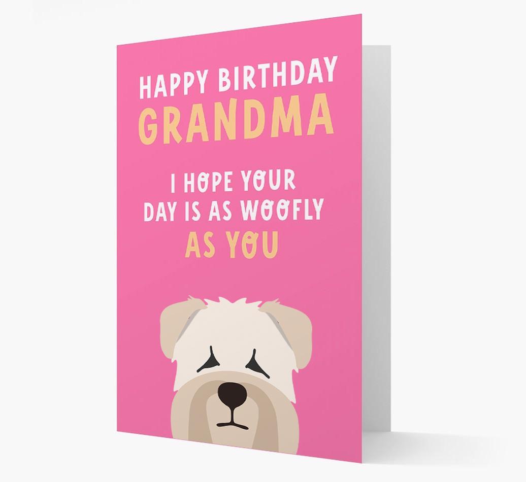 Woofly Grandma: Personalized Card with {breedFullName} Icon