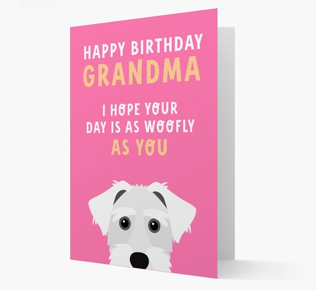 Woofly Grandma: Personalized Card with {breedFullName} Icon