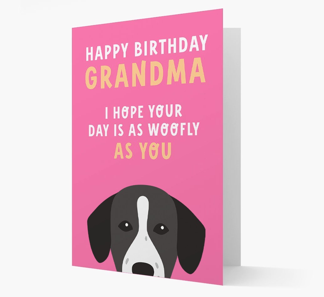 Woofly Grandma: Personalized Card with {breedFullName} Icon