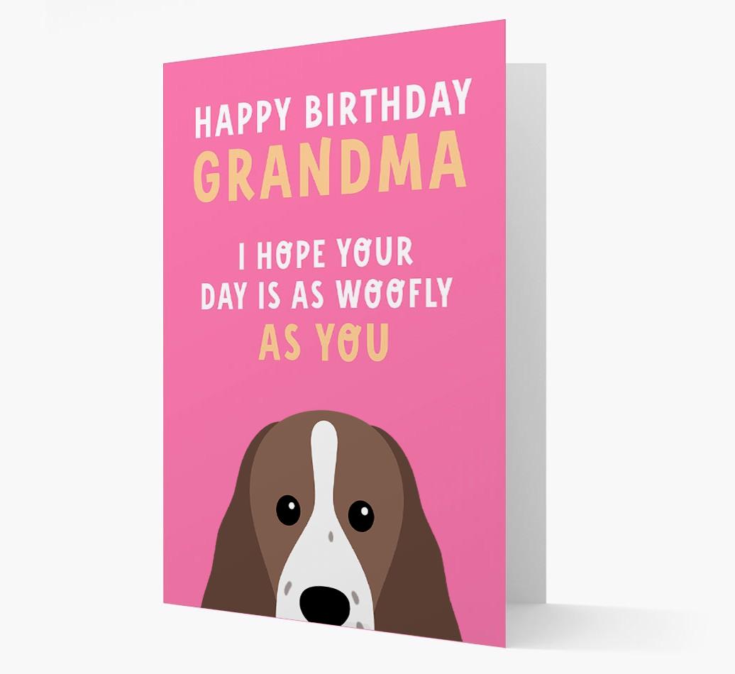 Woofly Grandma: Personalized Card with {breedFullName} Icon