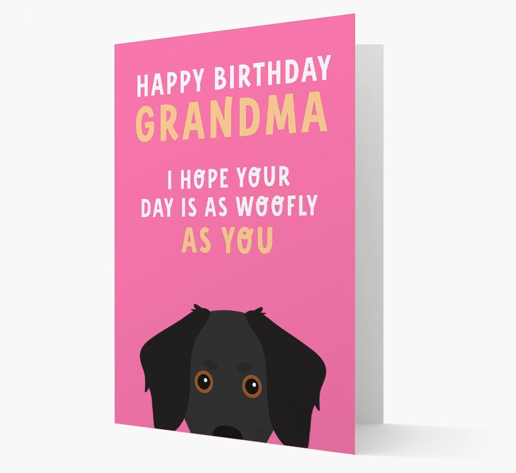 Woofly Grandma: Personalized Card with {breedFullName} Icon
