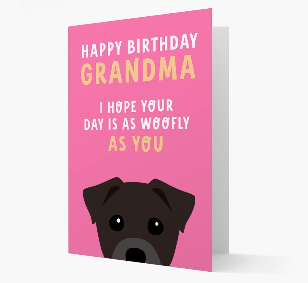 Woofly Grandma: Personalized Card with {breedFullName} Icon