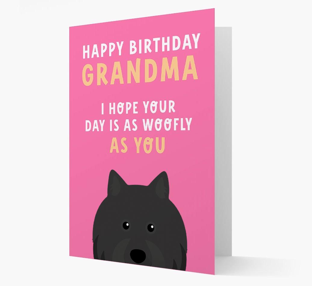 Woofly Grandma: Personalized Card with {breedFullName} Icon