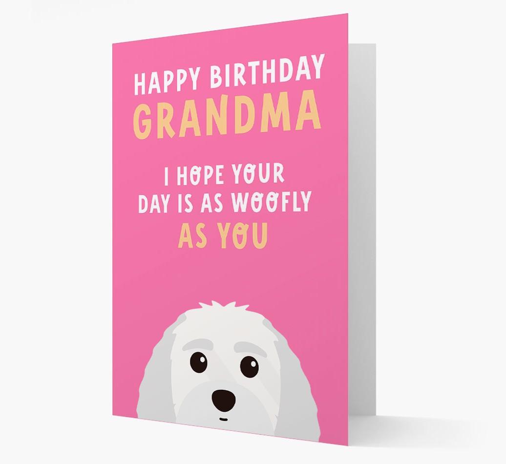Woofly Grandma: Personalized Card with {breedFullName} Icon