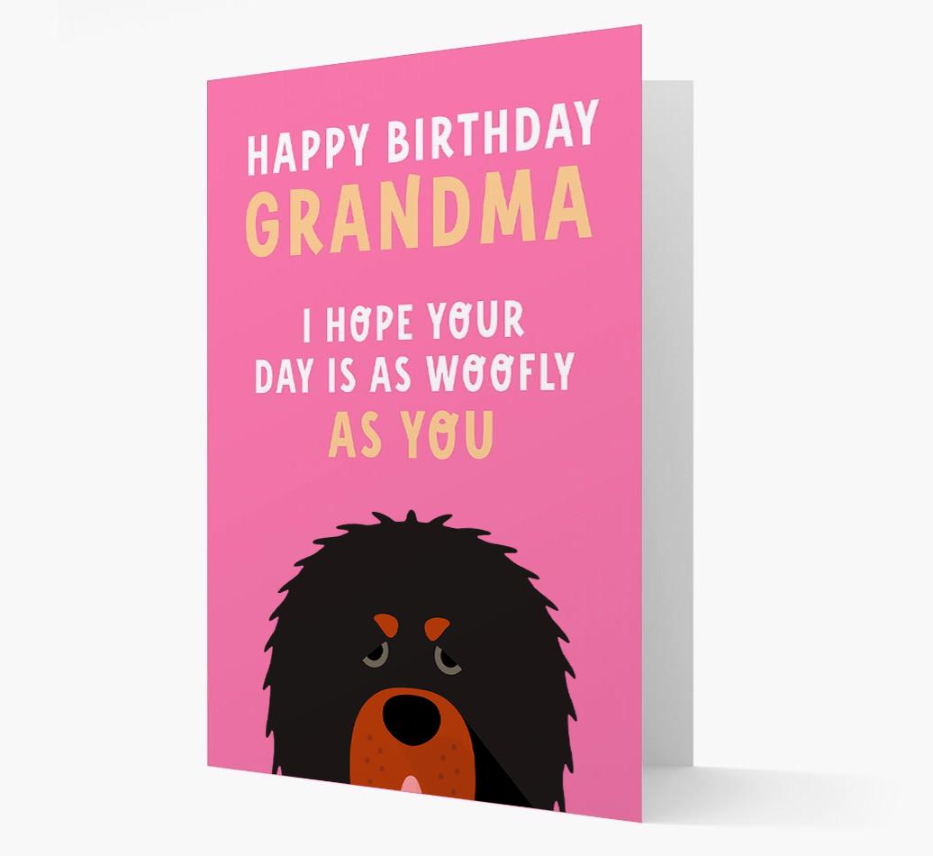 Woofly Grandma: Personalized Card with {breedFullName} Icon