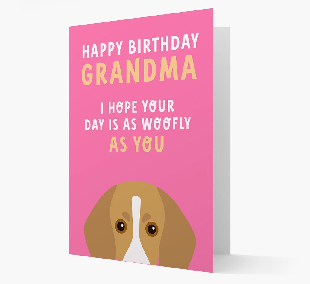 Woofly Grandma: Personalized Card with {breedFullName} Icon
