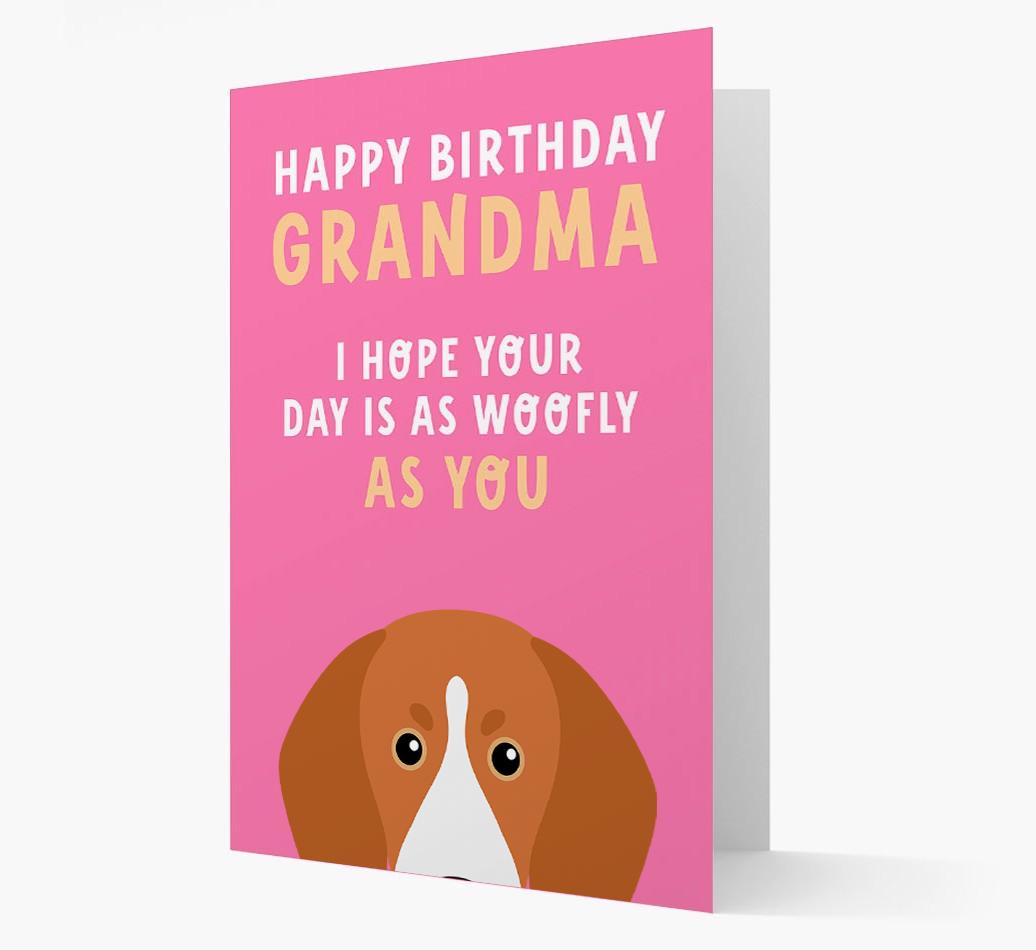 Woofly Grandma: Personalized Card with {breedFullName} Icon