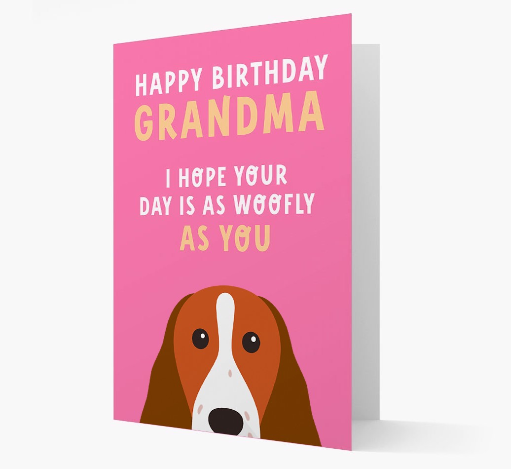 Woofly Grandma: Personalized Card with {breedFullName} Icon