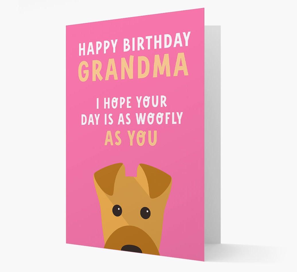 Woofly Grandma: Personalized Card with {breedFullName} Icon