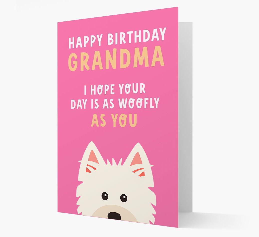 Woofly Grandma: Personalized Card with {breedFullName} Icon