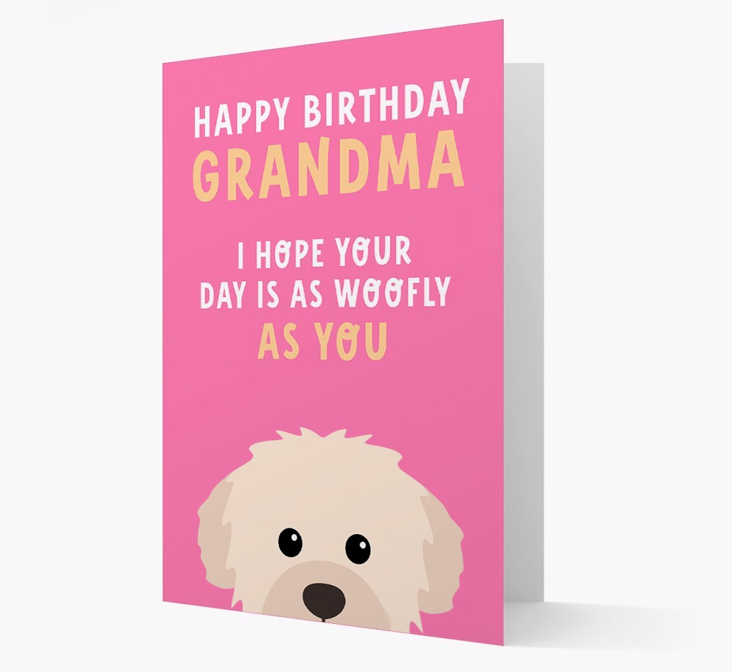 Woofly Grandma: Personalized Card with {breedFullName} Icon