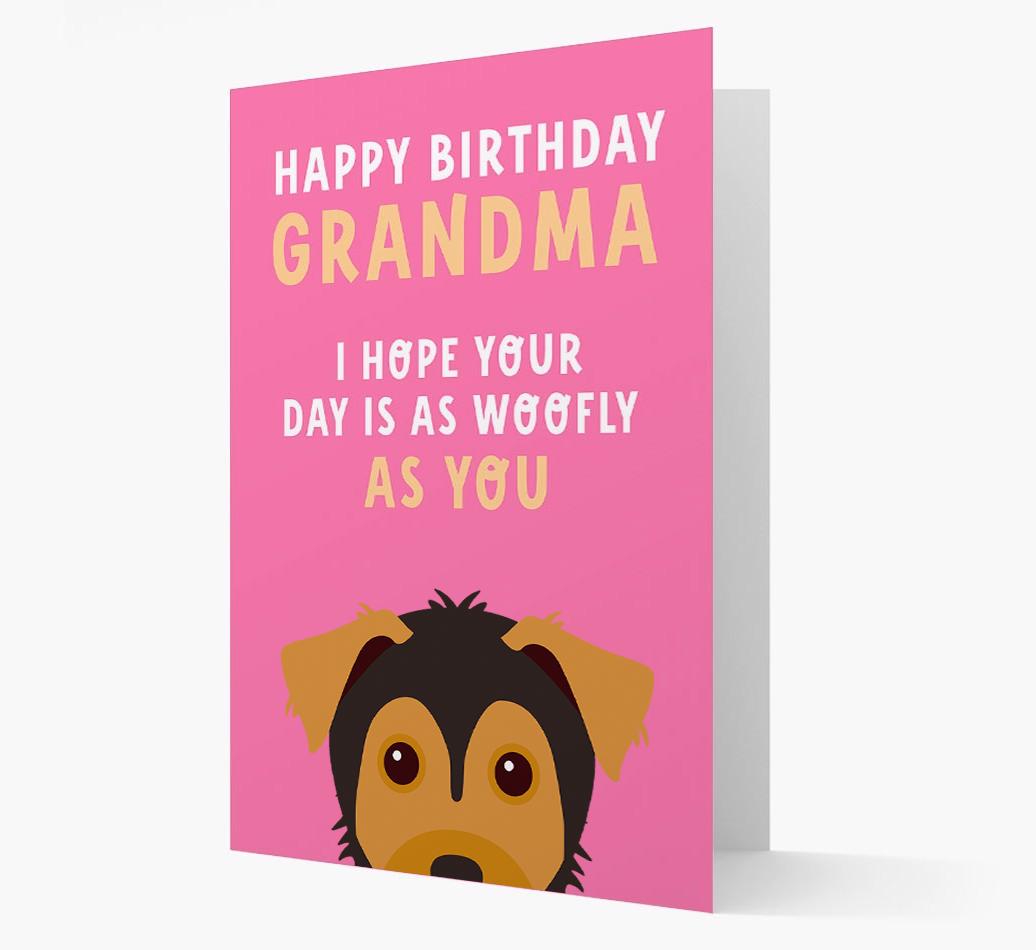 Woofly Grandma: Personalized Card with {breedFullName} Icon