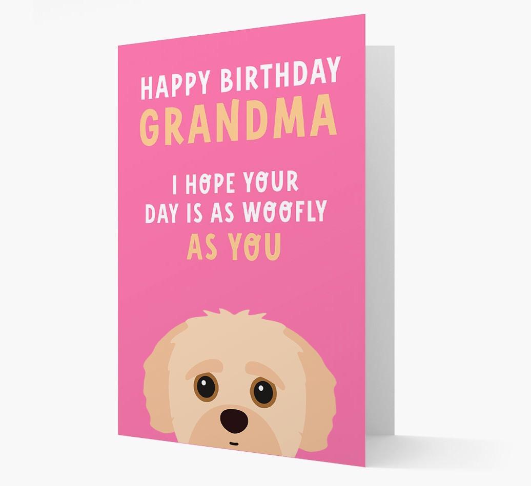 Woofly Grandma: Personalized Card with {breedFullName} Icon