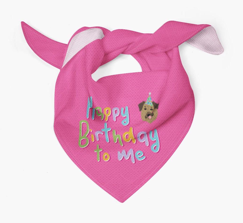 Happy Birthday To Me: Personalized {breedFullName} Bandana