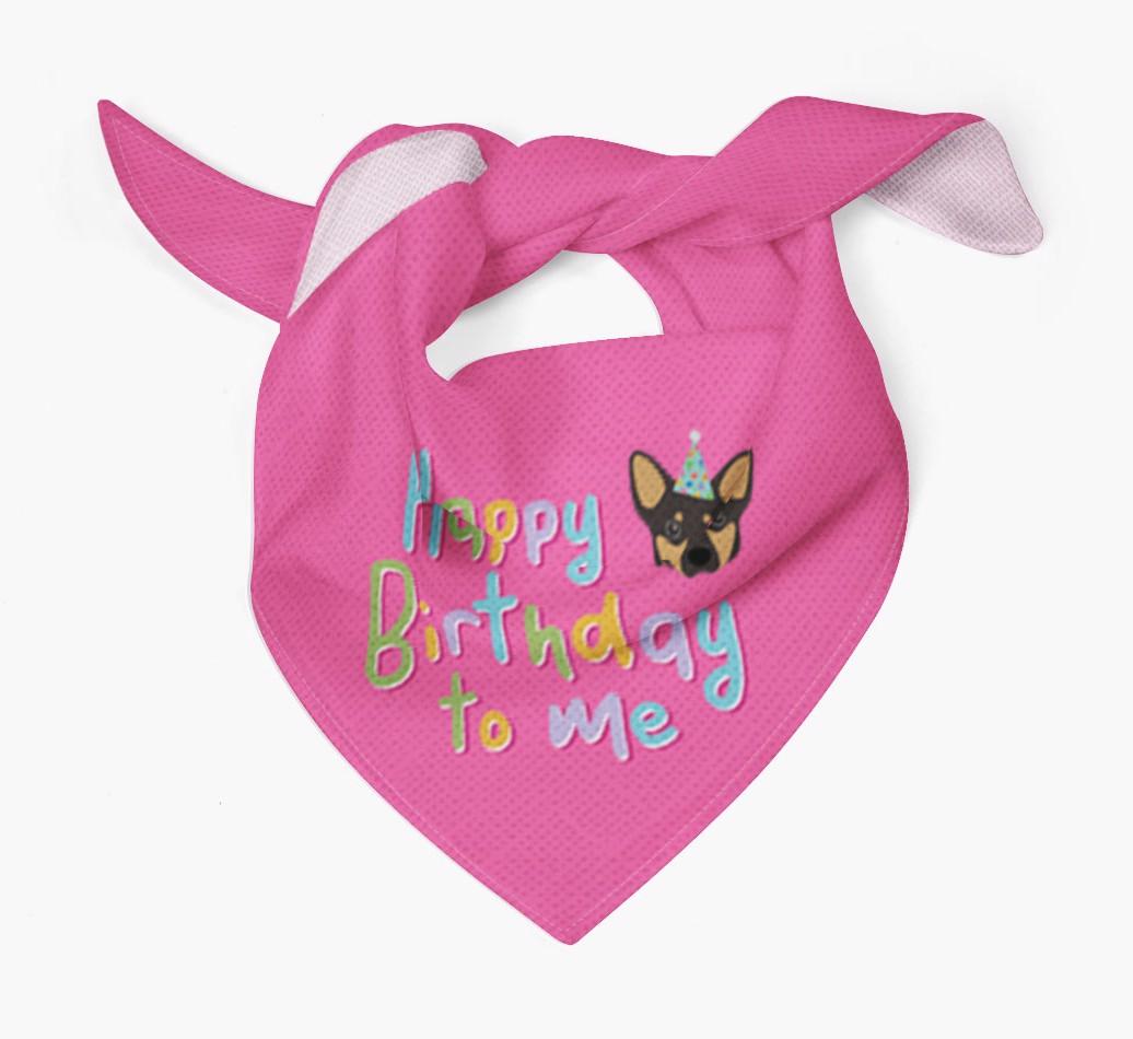 Happy Birthday To Me: Personalized {breedFullName} Bandana
