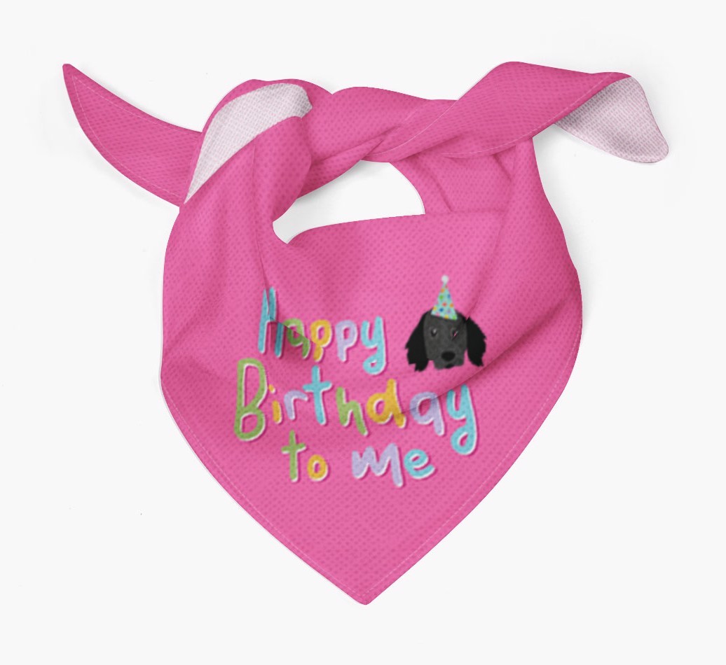 Happy Birthday To Me: Personalized {breedFullName} Bandana