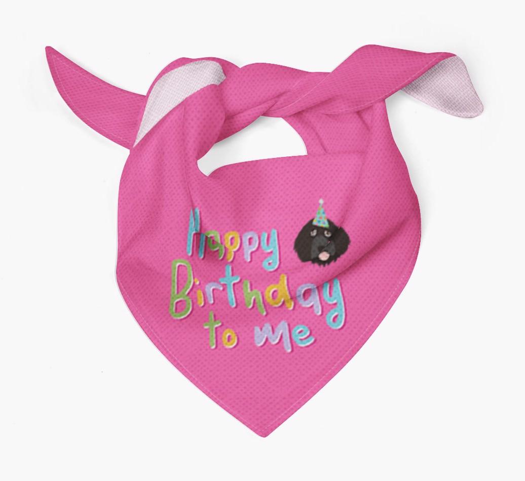 Happy Birthday To Me: Personalized {breedFullName} Bandana