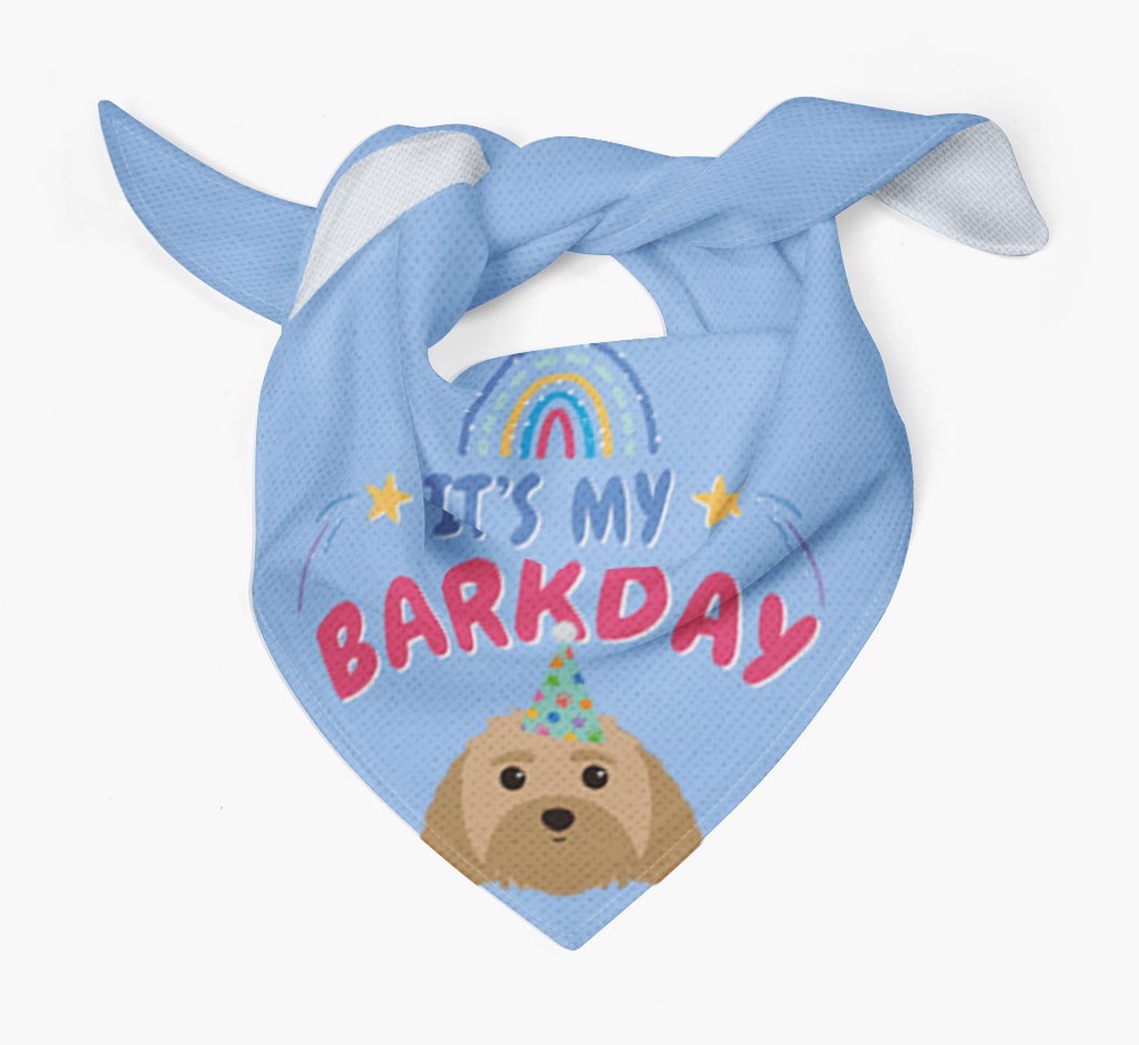 It's My Barkday: Personalized {breedFullName} Bandana