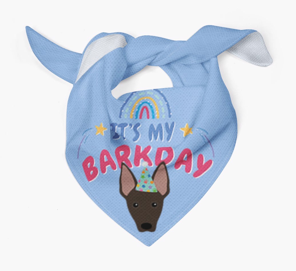 It's My Barkday: Personalized {breedFullName} Bandana
