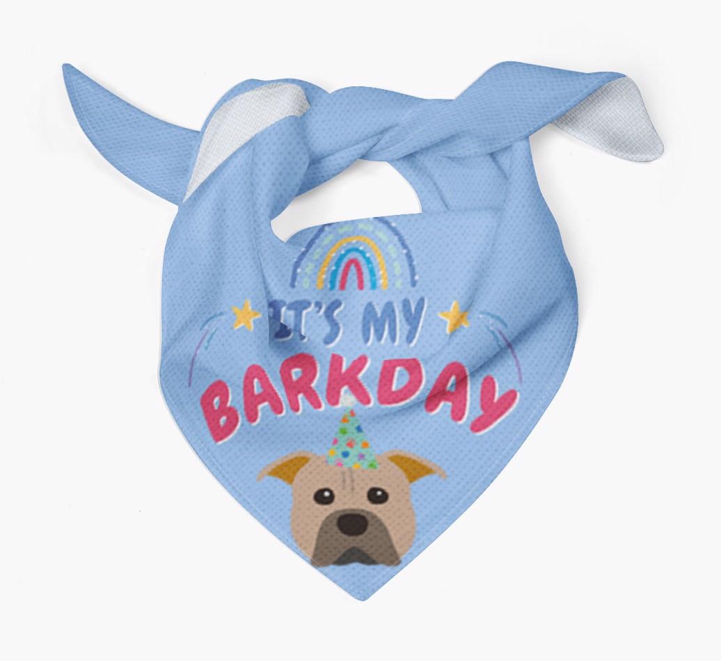 It's My Barkday: Personalized {breedFullName} Bandana