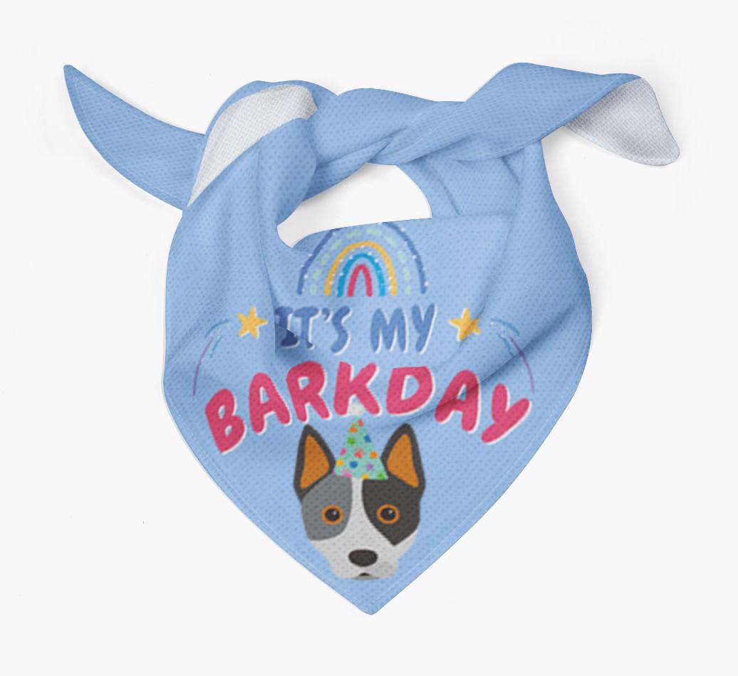 It's My Barkday: Personalized {breedFullName} Bandana