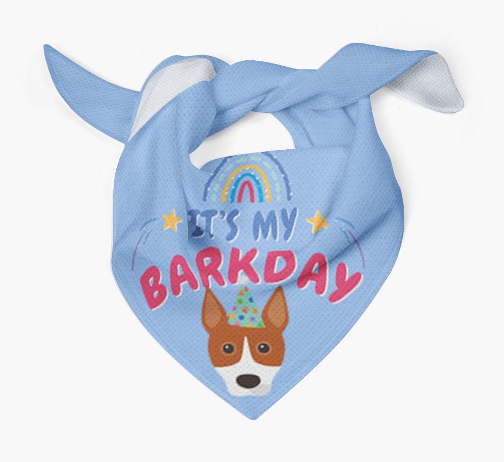 It's My Barkday: Personalized {breedFullName} Bandana