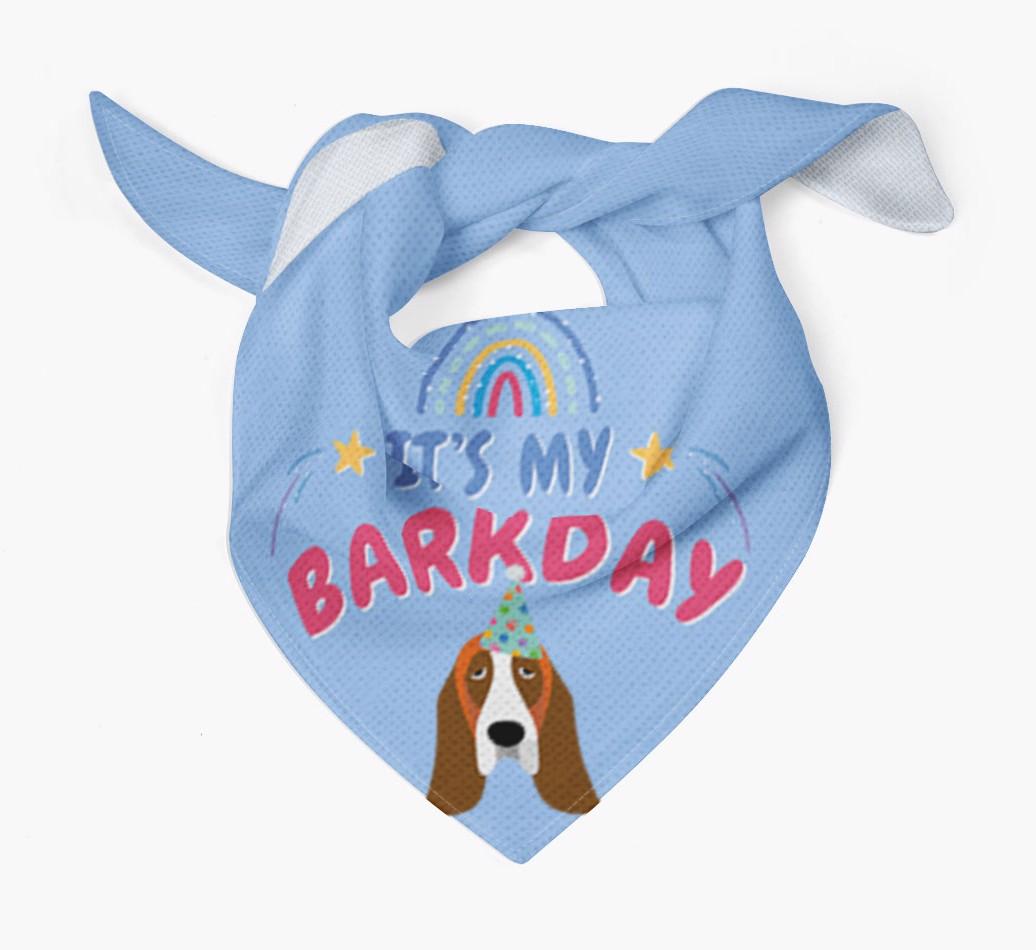 It's My Barkday: Personalized {breedFullName} Bandana
