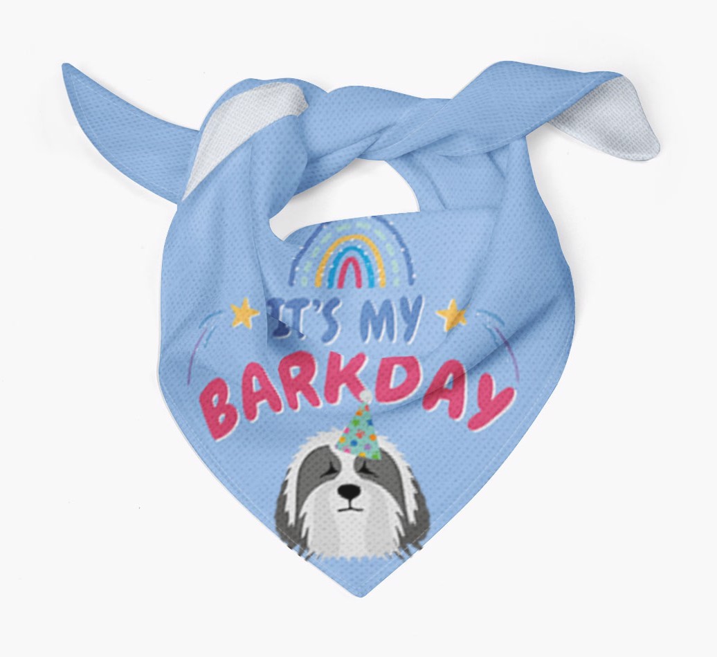It's My Barkday: Personalized {breedFullName} Bandana