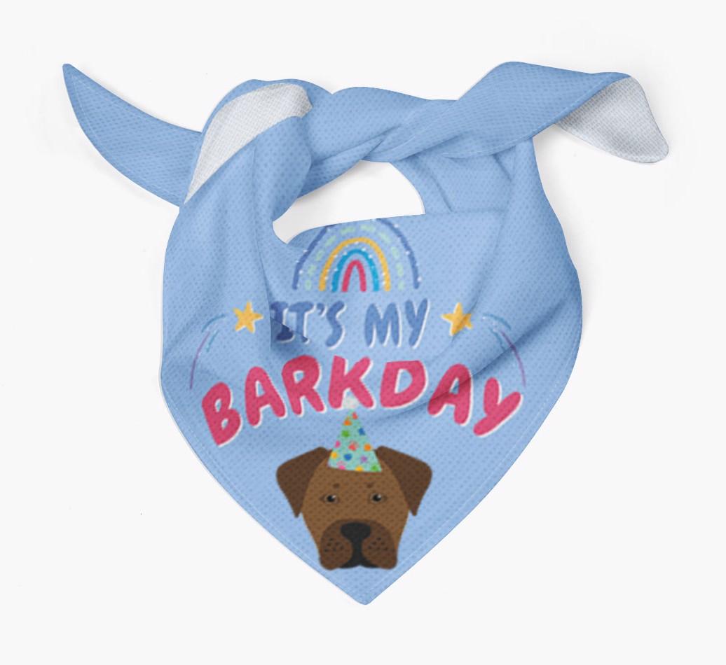 It's My Barkday: Personalized {breedFullName} Bandana