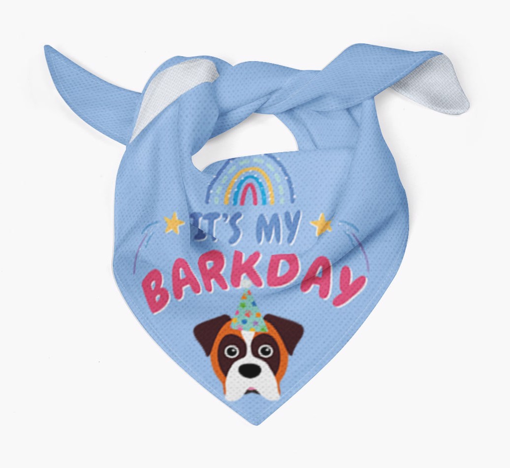 It's My Barkday: Personalized {breedFullName} Bandana