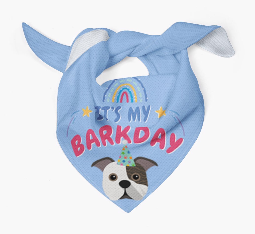 It's My Barkday: Personalized {breedFullName} Bandana