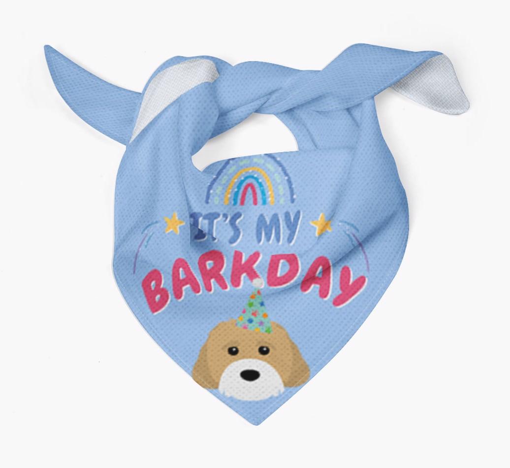 It's My Barkday: Personalized {breedFullName} Bandana