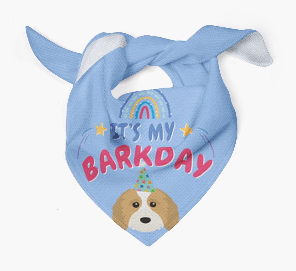 It's My Barkday: Personalized {breedFullName} Bandana