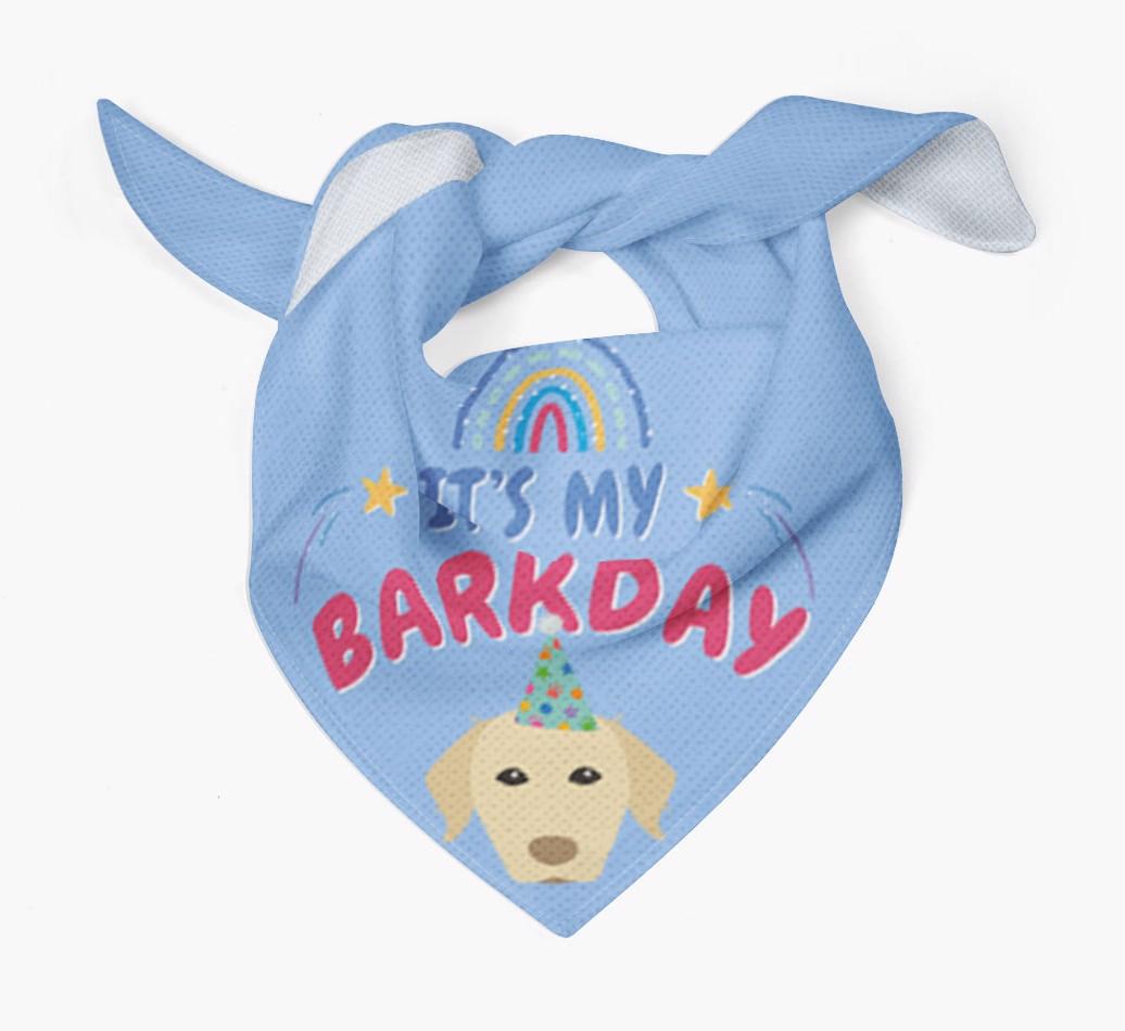 It's My Barkday: Personalized {breedFullName} Bandana